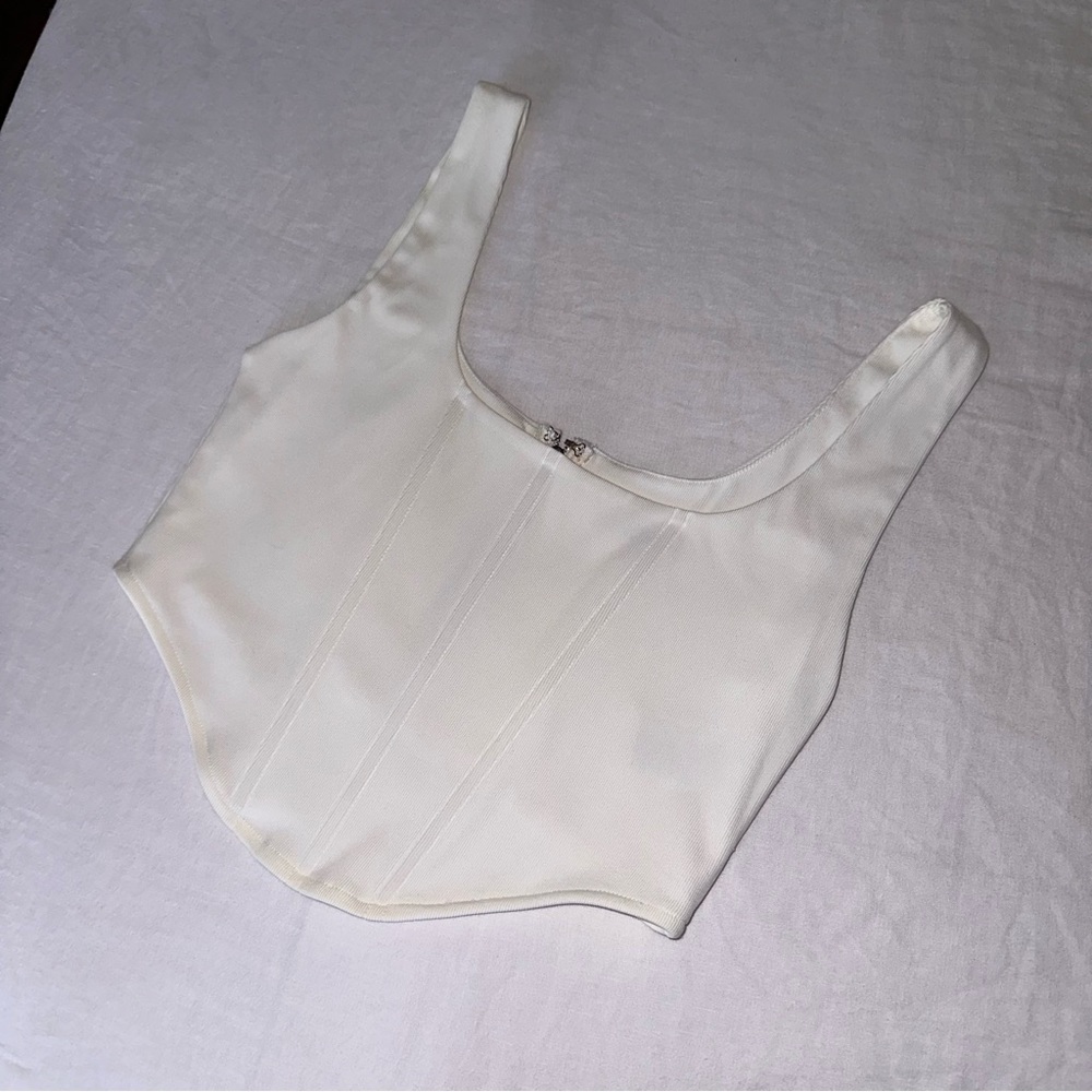 BB Dakota | White Corset Top